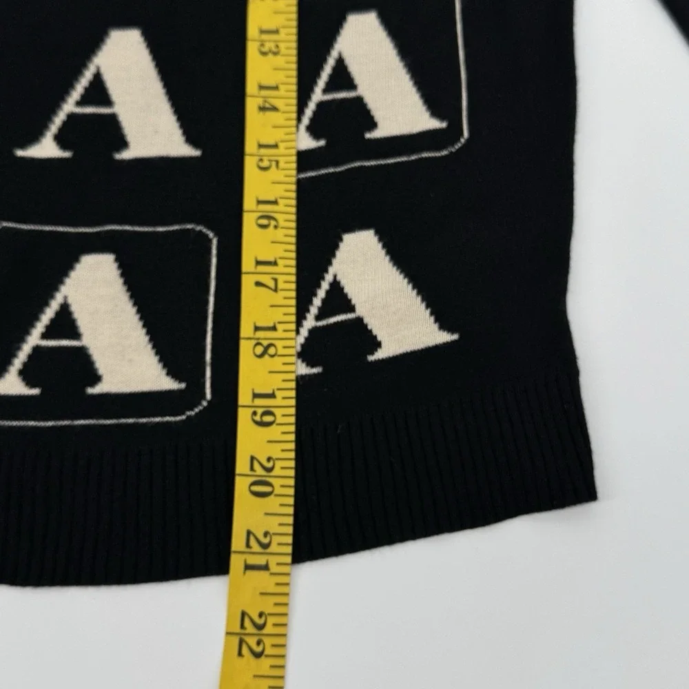 Vintage Aquascutum‎ Black Monogram 